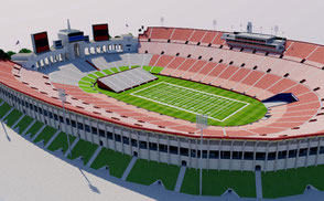 los angeles memorial coliseum stadium 3d design architecture nfl mls mlb baseball soccer football estadio stadion stade california olympic