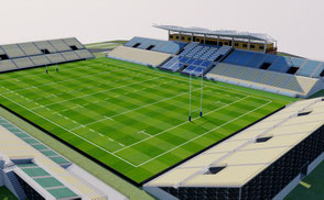 Kamaishi Recovery Memorial Stadium - Japan stadium VR / AR / low-poly 3D ModelsExteriorStadiumSapporo Dome - Japan VR / AR / low-poly 3d model stade stadion football soccer rugby world cup 2020 2019 