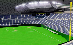 Sapporo Dome  Japan baseball sengawa stadium VR / AR / low-poly 3D ModelsExteriorStadiumSapporo Dome - Japan VR / AR / low-poly 3d model stade stadion football soccer baseball ballpark  