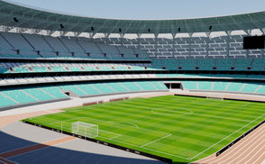 stadium stadion estadio stade football soccer team olympic games athletic sport azerbaijan europe cup arena court baku league event concert exterior
