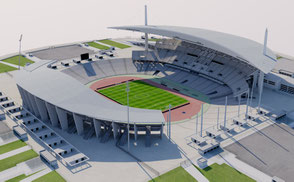 Ataturk Olympic Stadium - Istanbul - Turkey 3D model low-poly 3d model ready for Virtual Reality (VR), Augmented Reality (AR), uefa, champions, league, fifa olympic games, 3d stadium, eurocup, cup national, stadion, team, galatasaray, fenerbache, besiktas