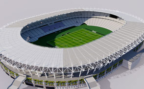 Ajinomoto Stadium - Tokyo Japan  football spccer athletic track olympic rugby world cup 2019 sengawa stadium VR / AR / low-poly 3D ModelsExteriorStadiumSapporo Dome - Japan VR / AR / low-poly 3d model stade stadion football soccer baseball ballpark  