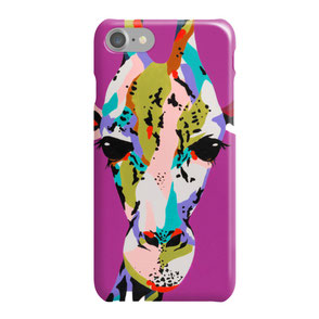 colorful giraffe iphone case