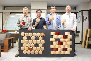 飛騨高山 市長訪問 商品開発 新商品 壁面装飾 タイル 木製