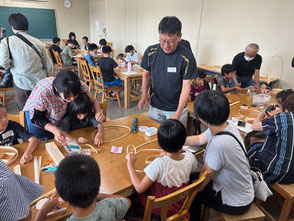 木工体験 ワークショップ 体験教室 高山市 子ども夢想像事業 モビール  飛騨春慶