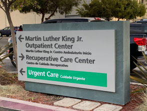 MLK Jr. Hospital Commercial Signage in Los Angeles
