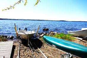 Motorboot, Ruderboot, Kanu. Sunny Mökki Sysmä