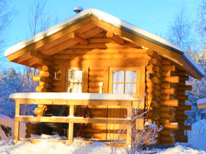 Wintersauna See Finnland