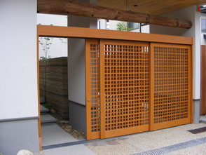 木製建具 家具 オーダー製作 大阪 平野 格子戸 組子 - 種村建具