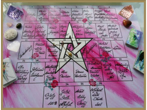 Häuserschablone Lenormand Cardboard "Pentagramm"