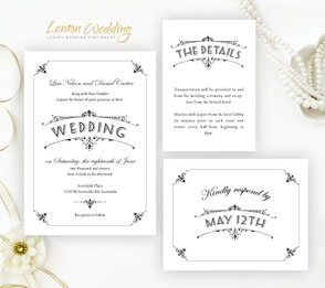 Inexpensive Wedding Invitations - LemonWedding