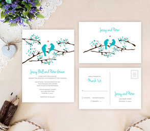 wedding invitation packages | romantic themed wedding