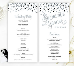 cheap wedding programs