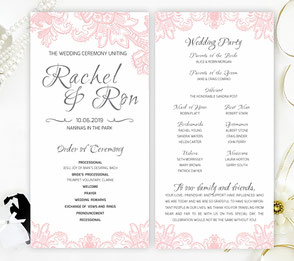 Cheap Wedding Programs Lemonwedding