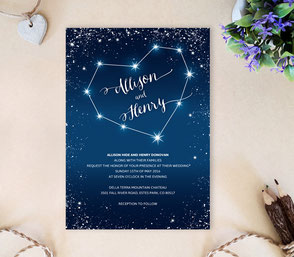 Constellation Wedding invitations