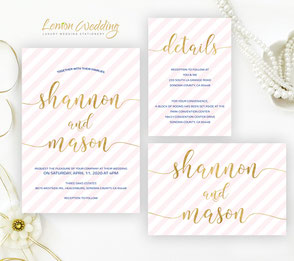 Pink Wedding Invitation Kits