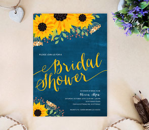 bridal shower invitations rustic