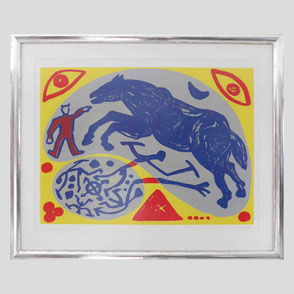 Penck - Mongole und Pferd