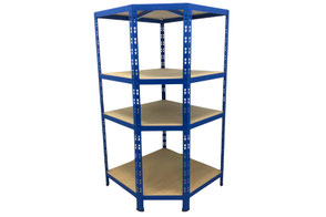 schwerlastregal ecke blau