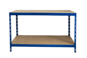 arbeitstisch lyon 150 x 50 cm breit blau