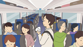 満員の車内