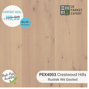 PEX4003 Crestwood Hills Rustiek Wit Geolied