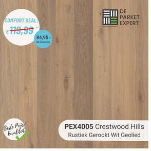 PEX4005 Crestwood Hills Rustiek Gerookt Wit Geolied