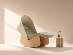 Cocon de sieste Nap&Up coloris vert sauge, solution ergonomique pour créer un espace de détente et de récupération en entreprise.