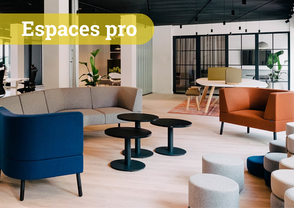 Solutions d'aménagement pour espaces professionnels favorisant le bien-être et la performance au travail.