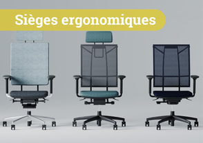 Sièges ergonomiques professionnels conçus pour améliorer le confort et réduire les tensions au bureau.
