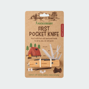 Kinder taschenmesser first pocket knife Huckleberry Kikkerland 