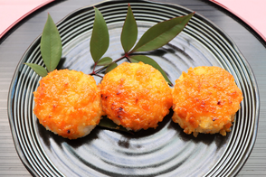 柑橘レシピ、みかん味噌焼きおにぎり