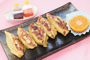 柑橘レシピ、みかんの香るもちもち餃子