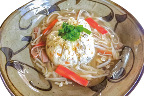 柑橘レシピ、みかん豆腐の茶巾蒸し