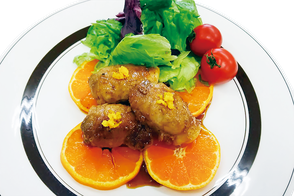 柑橘を利用した料理、豚肉みかんの照り焼き 