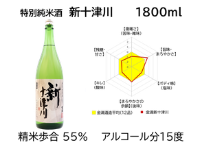 特別純米酒 新十津川　1800ml（日本酒）