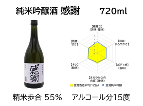 純米吟醸酒 感謝　720ml