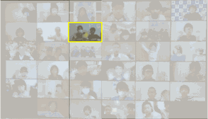 全国大会Zoomでつながる写真