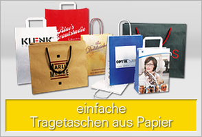 Einfache Papiertragetaschen für Ihre Werbung