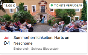 Sommerherrlichkeiten auf Schloss Bieberstein