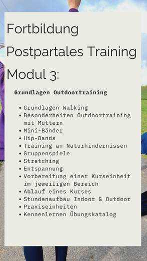 Modul 3 Postpartales Training