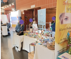 Mesestände bei den Naturheiltagen und Spiritualität in Bergisch Gladbach