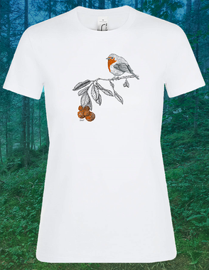 T-shirts inspiration Faune & Flore en coton bio - Atelier Histoire Naturelle de la créatrice Martine Royer 22 avenue des îles d'or à Hyères les Palmiers