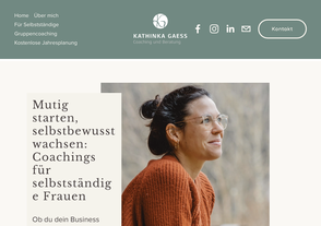 Homepage von Kathinka Gaess