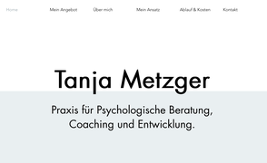 Homepage von Tanja Metzger