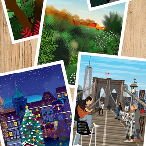 Illustrations touristiques et personnalisées sur commandes - devis gratuit