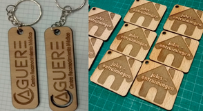 llavers en madera personalizados en corte y grabado laser tenerife regalos de impresa tenerife tu logo grabado tenerife