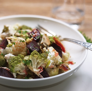 Kerstins Keto, Ofengemüse mit roter Beete und Feta