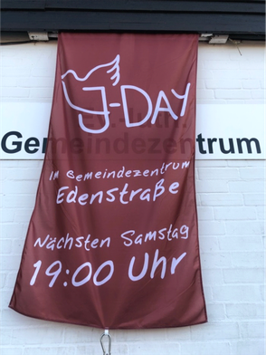 Flagge für den J-Day in Sulingen