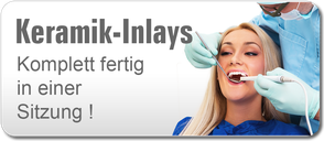 Keramik-Füllungen und -inlays in einer Sitzung (Cerec) in Völklingen